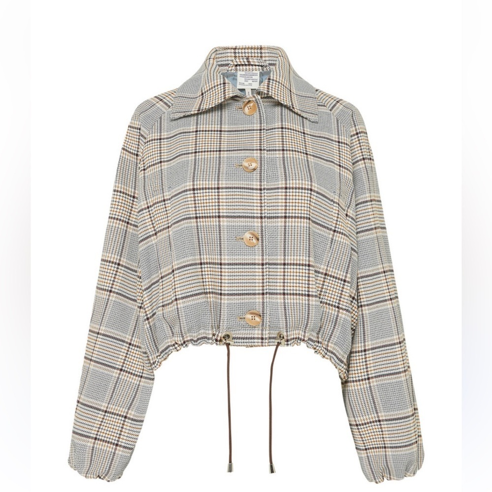 Baum und Pferdgarten Blair Jacket, size 36 (US M), cream brown houndstooth​​